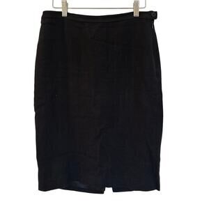 Ralph Lauren Linen Blend Pencil Skirt sz 4 Knee Length Classic Pencil Skirt